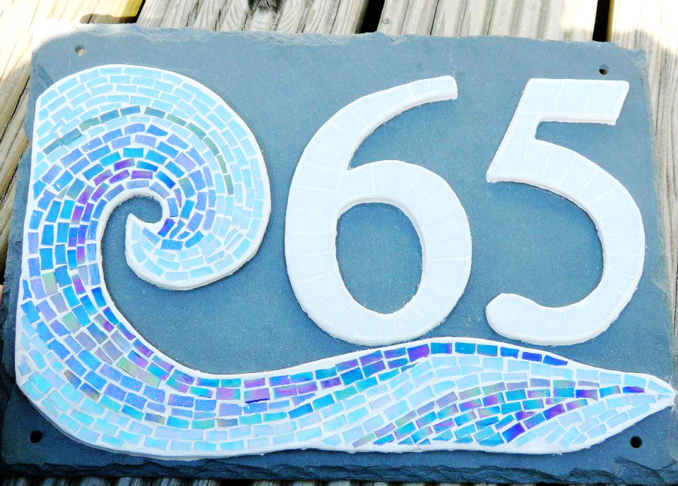 mosaic house numbers